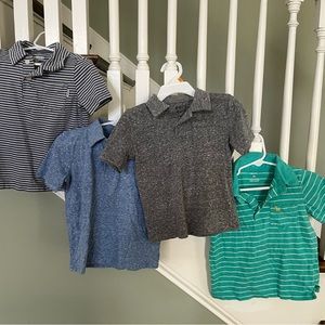 **Bundle of 4 toddler boy polo shirts**